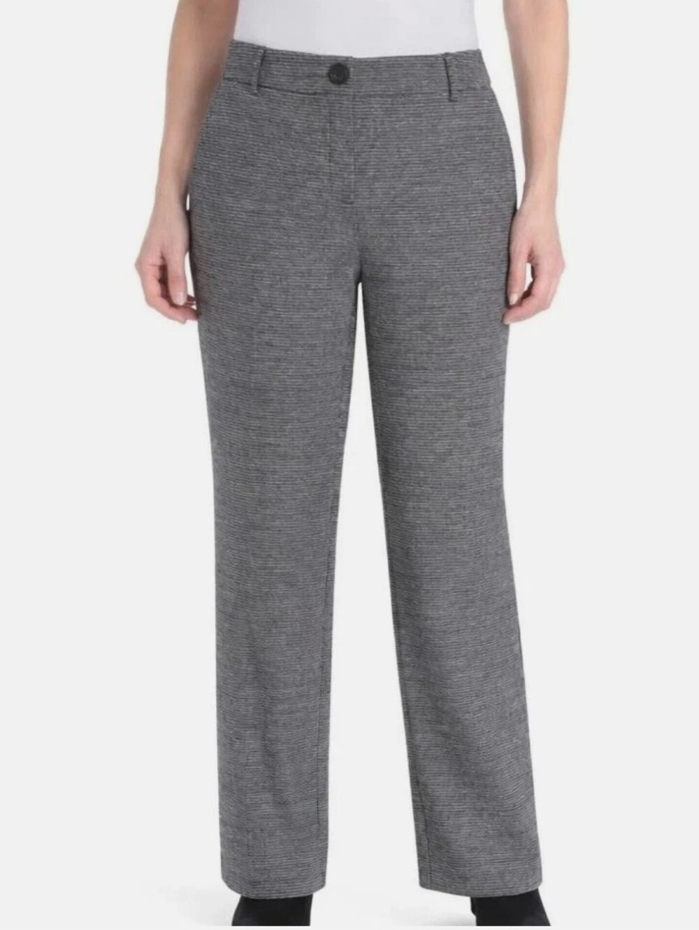 NEW! Hilary Radley Black And Off White Combo Pants Size 8